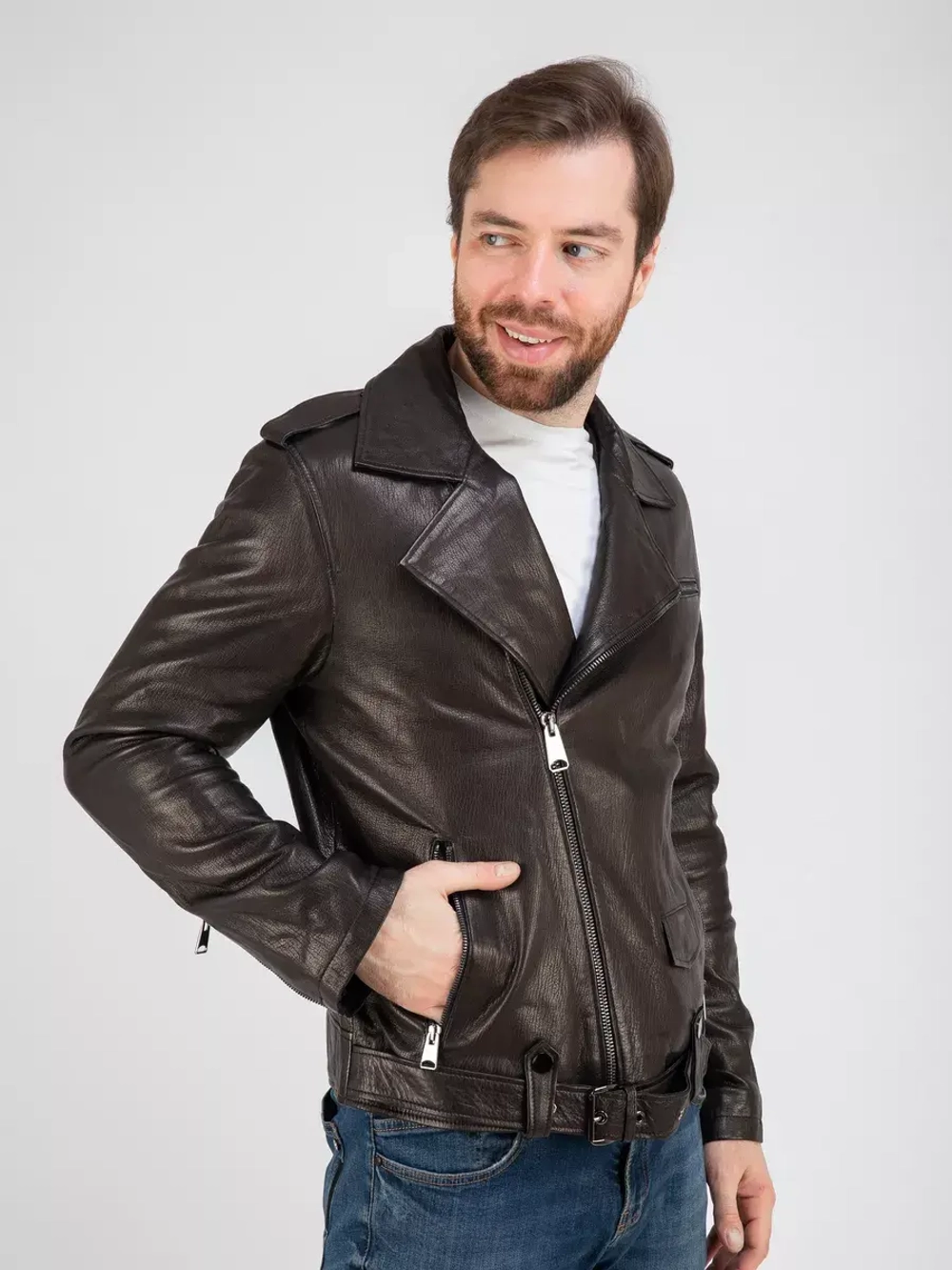 Куртка кожаная натуральная косуха