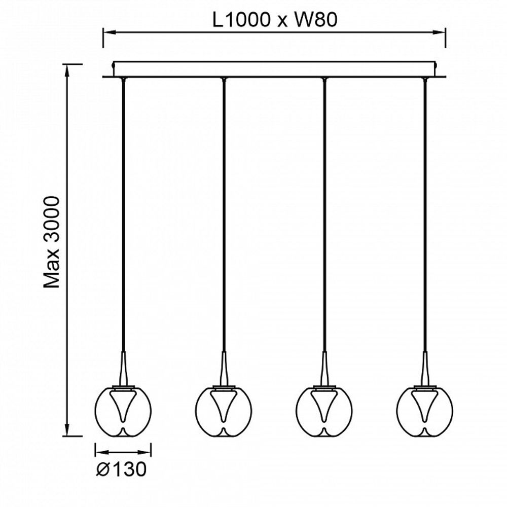 Подвесной светильник Mantra ANDROMEDA 9214
