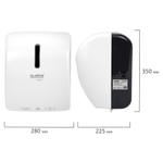 Диспенсер для полотенец в рулонах LAIMA PROFESSIONAL SUPER (H1), СЕНСОРНЫЙ, белый, ABS-пластик, 609507