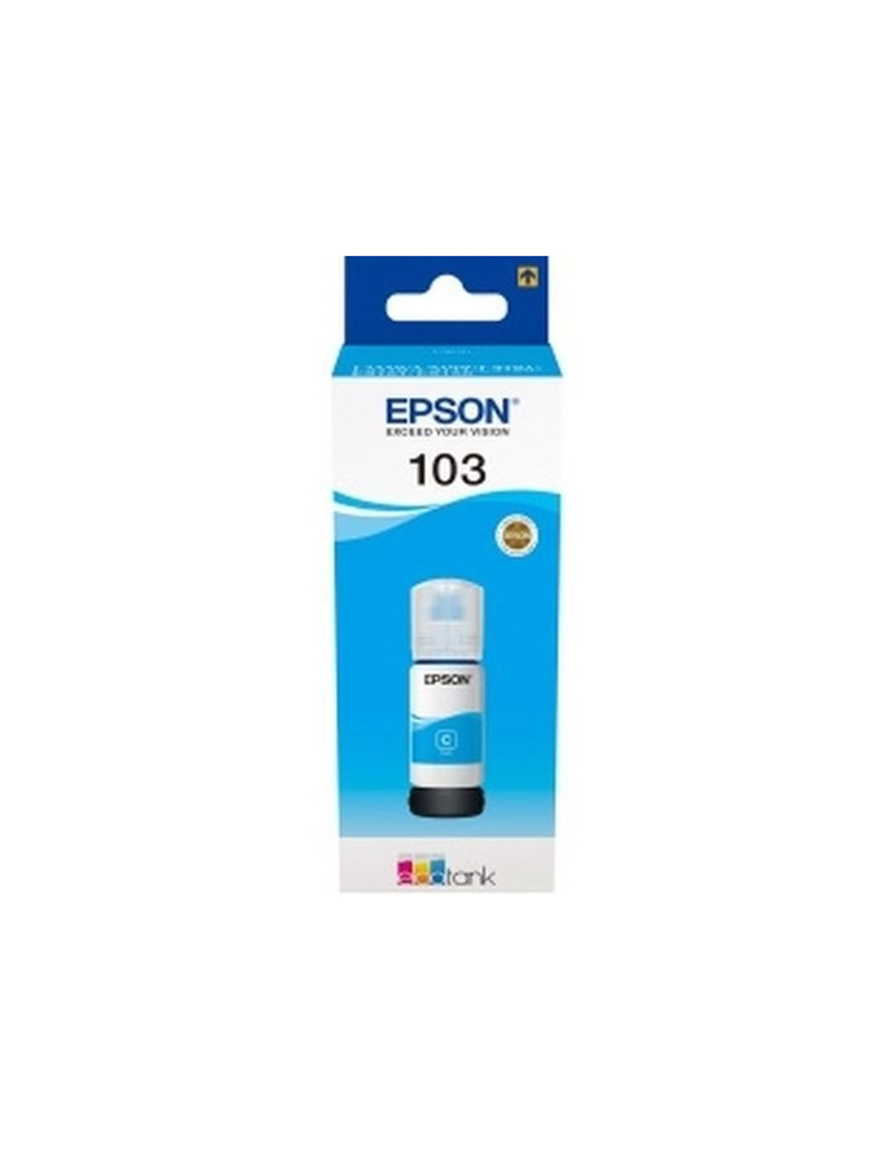EPSON C13T00S24A  Контейнер 103  с голубыми чернилами для L1110/L3100/3101/3110/3150/3151, 65 мл.(cons ink)