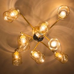 Citilux Клод CL137182 Люстра потолочная Золото