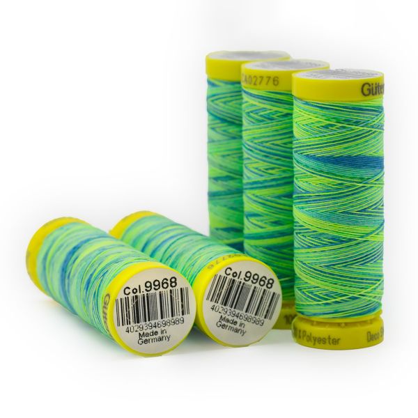 Нитки отделочные Gutermann Deco Stitch multicolor 70 (70 метров), 5 кат. | 9968