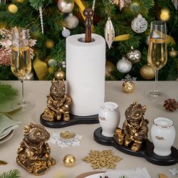 Держатель для полотенец Дракон Раймонд Каштан Бронза