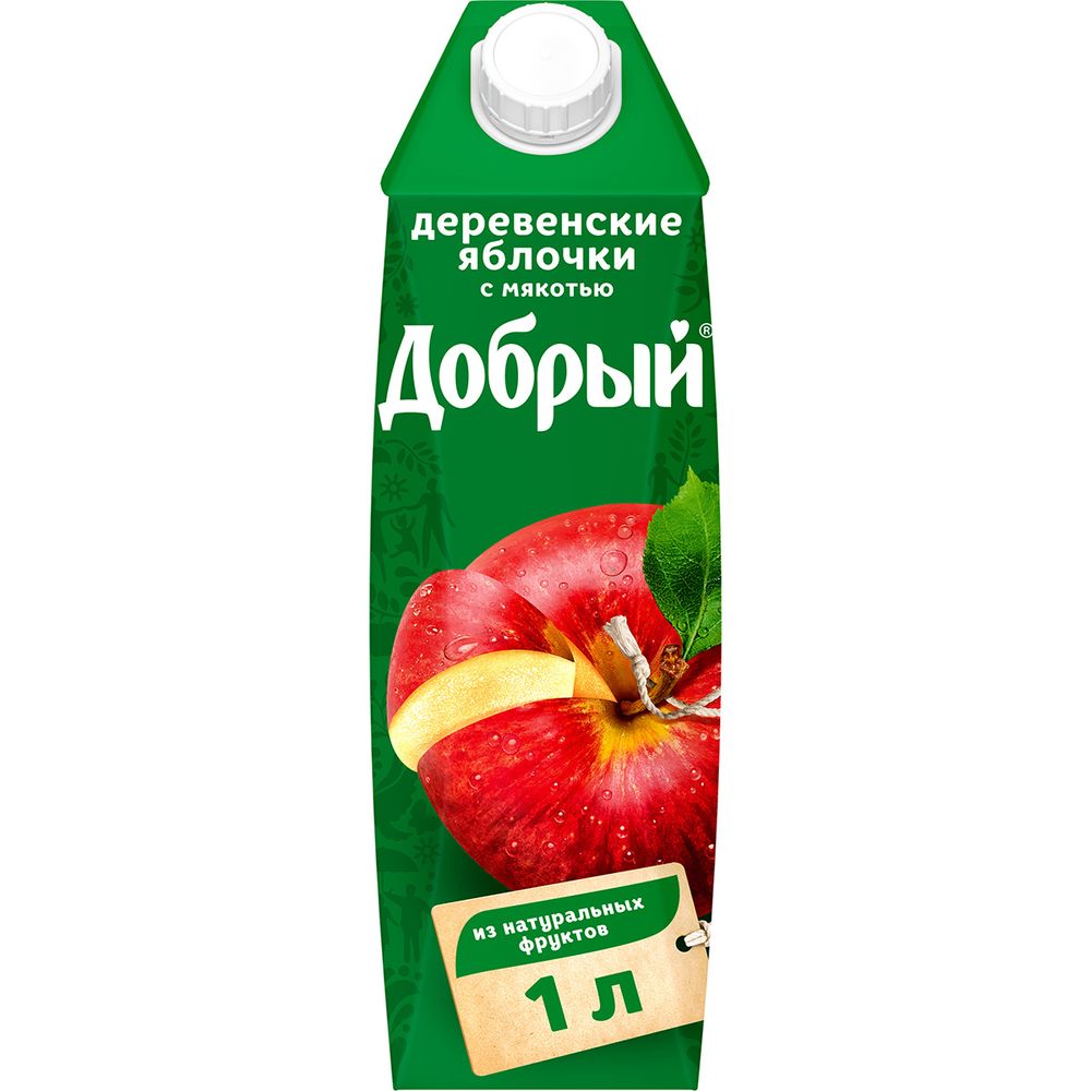 Нектар, Добрый, деревенские яблочки, 1 л