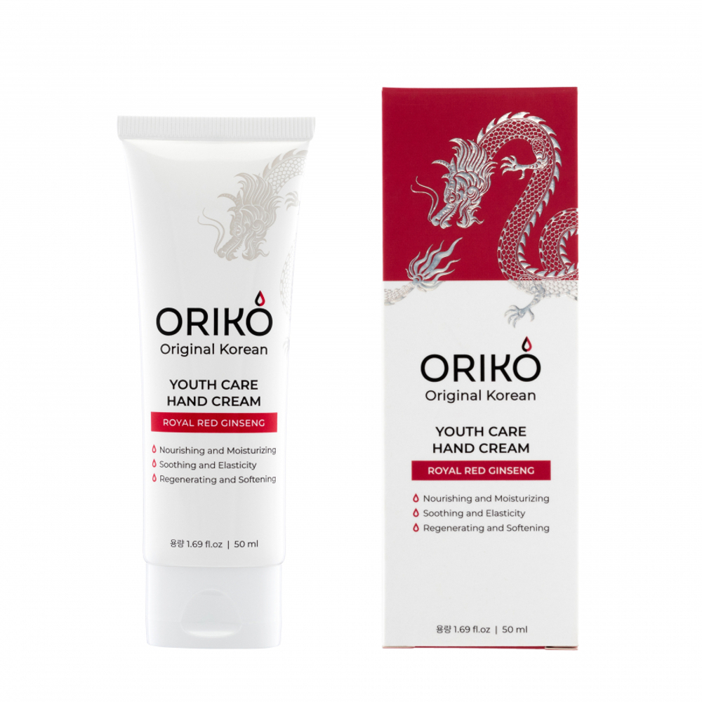 ORIKO Royal Red Ginseng Youth Care Hand Cream Питательный крем для рук с экстрактом красного женьшеня для повышения упругости кожи 50мл