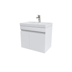 Тумба с умывальником подвесная с дверцами IDDIS Zodiac, белая, 60 см, ZOD6CD0i95K