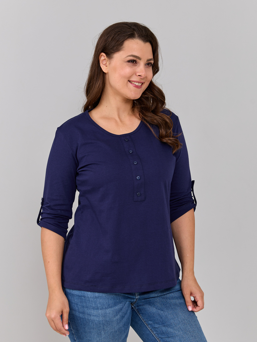 Лонгслив ЛНк-005/синий