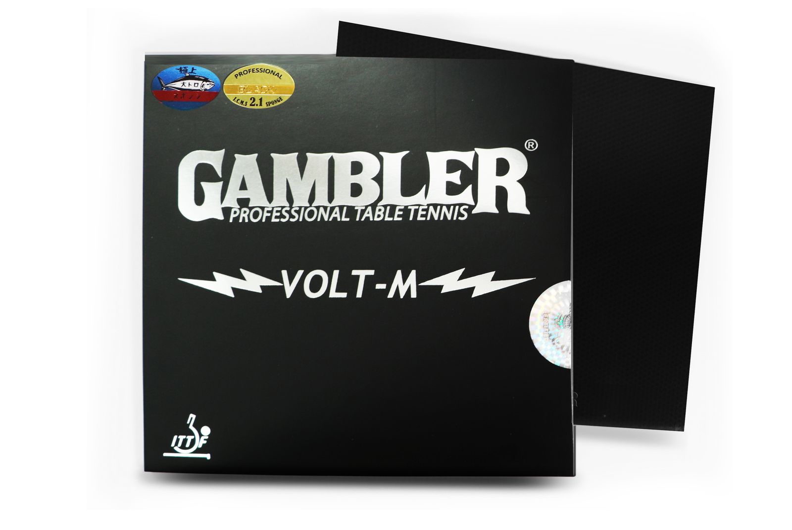 Накладка для ракетки GAMBLER VOLT M 2.1MM BLACK фото №6
