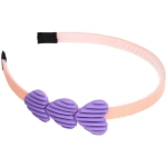 Ободок для волос детский «БАМБИ БУМ», Сердечки, цвет розовый, лавандовый и голубой, 3см