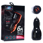 Автомобильный адаптер питания Carlive MR681 2 USB QC3.0 (черный)