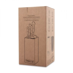 Подставка для кухонных ножей универсальная 11х11х24см ComposeEat порфир кремовый