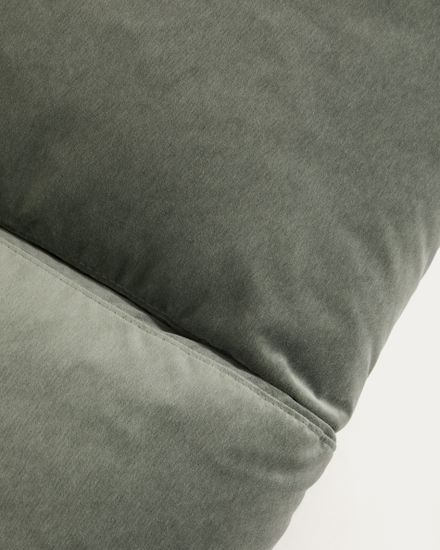 Трехместный диван Veliro из зеленого бархата, 240 см