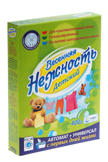 Стиральный порошок Teon Весенняя нежность детский 400г Color&White НЗБХ