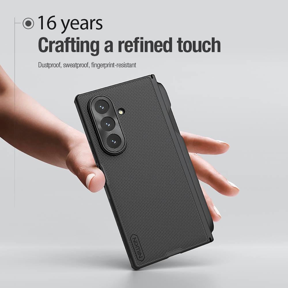 Усиленный чехол в комплекте с S Pen от Nillkin для Samsung Galaxy Z Fold 7, серия Super Frosted Shield Fold (With built-in pen)