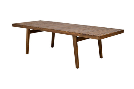 Обеденный стол из акации Joygarden МОНА раздвижной 179/263 см, коричневый