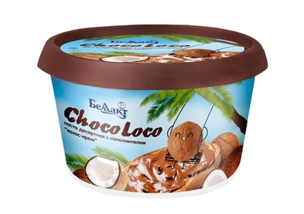 Паста десертная "ChocoLoco" Кокос-крем 250г. Беллакт