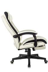 Кресло руководителя Бюрократ CH-824MSG-BF слоновая кость эко.кожа/ткань пластик