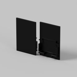 Комплект заглушек (для профиля 35×51) 2 шт., Maytoni ALM-3551-B-EC 642063