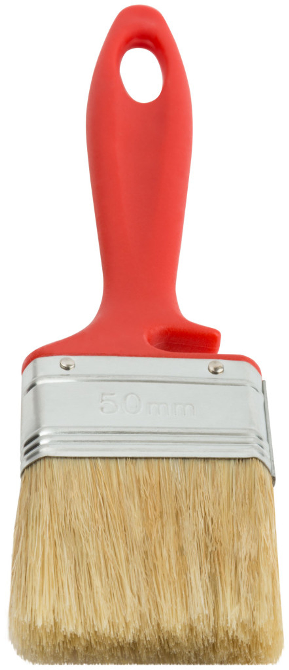 Кисть флейцевая КУРС "Крафт", натур.светлая щетина, пластиковая ручка с выемкой 50 мм