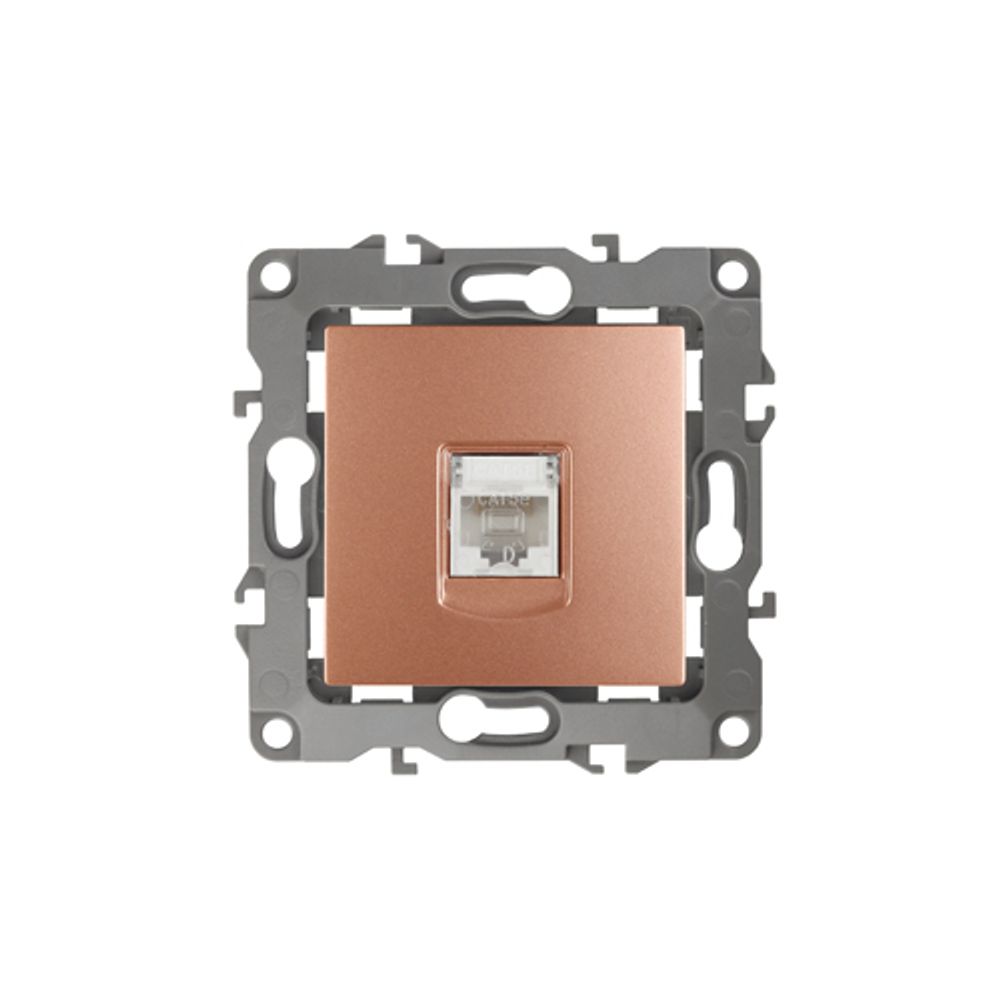 12-3107-14 ЭРА Розетка информационная RJ45, IP20, Эра12, медь | Эра 12 Медь