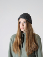 Шапка короткая темно серая Город Горький