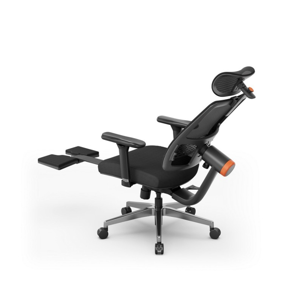 Эргономичное компьютерное кресло FoxGear NETZ модель M, черный (FG-NETZ-M-BK)