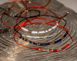 Браслет из бисера/ Азбука Морзе, Знак Зодиака Козерог