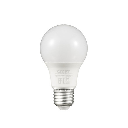 Лампа светодиодная LED Старт ECO Груша, E27, 10 Вт, 6500 K, холодный белый свет