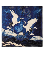 Бандана Boro Crane Bandana  Mimic Stitch Boro Crane Print