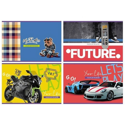 Альбом для рисования А4 8л."Люблю спорт" ассорти (BG)