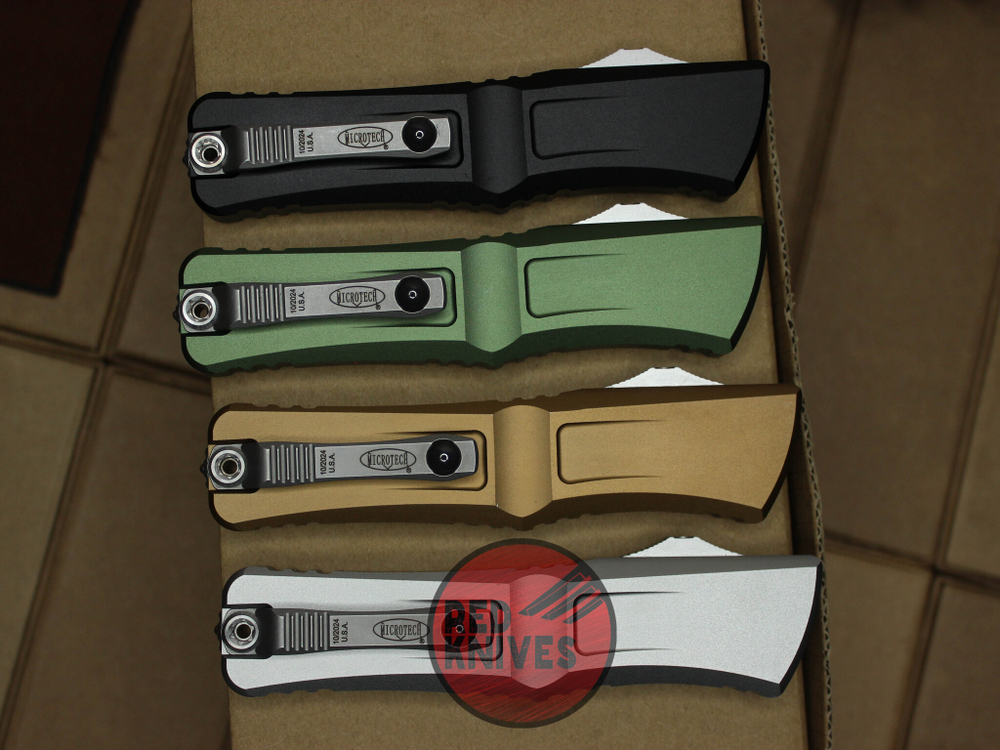 Нож Microtech Troodon 3 BOWIE Bronze - рукоять бронзовый алюминий