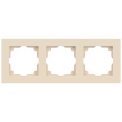 Рамка для розеток и выключателей Intro Accent 6-503-02 на 3 поста, СУ, слоновая кость | Intro