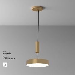 Светильник потолочный светодиодный Maytoni Zon C032CL-36W4K-RD-MG