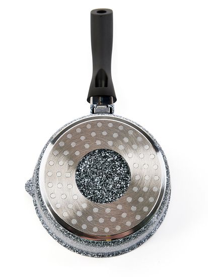 Ковш с крышкой 1,35 л. из литого алюминия Ofenbach NB 100515 с мраморным покрытием