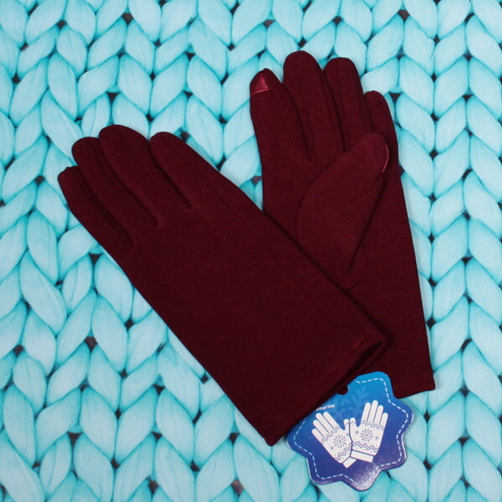 Перчатки женские «Manhattan», однотонные, утепленные иск. мех, микс 5 цветов, размер универсальный 23*8,5см.