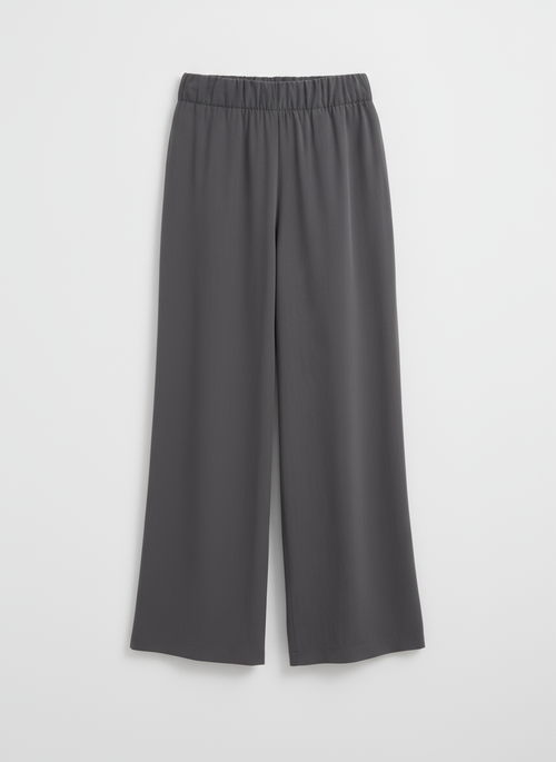 Широкие брюки-кюлоты на резинке