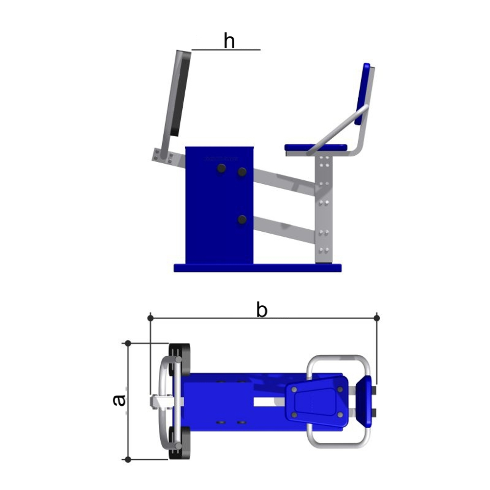 Уличный тренажер «Жим ногами» CO-3.1.65.01