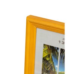 Фоторамка Image Art С18 15х21 деревянная из сосны, цвет янтарь, вставка стекло | Image Art