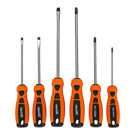 Набор отверток "Point", CrV, двухкомпонентные рукоятки, 6 шт, Sparta