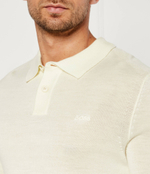 Хлопковое поло Avac BOSS ORANGE - экрю(50519958)