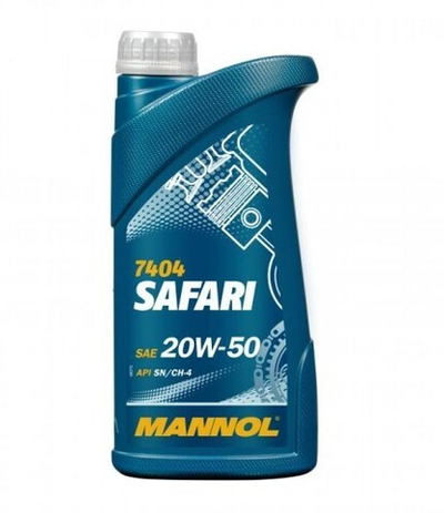 MANNOL 7404 Safari 20W-50 SL/CF мин Масло моторное, 1л