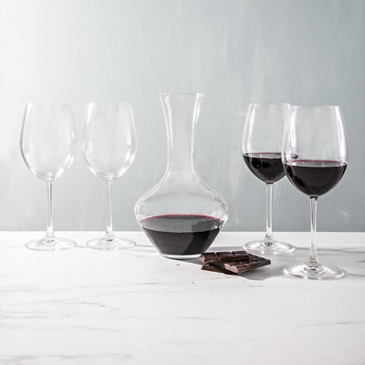 Набор для вина 5 предметов, декантер 1,8 л, 4 бокала для красного вина 763 мл, Vivendi Premium, Nachtmann