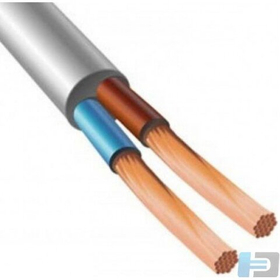 Провод ПВС 2х2,5 ГОСТ (100м), белый TDM SQ0118-0036