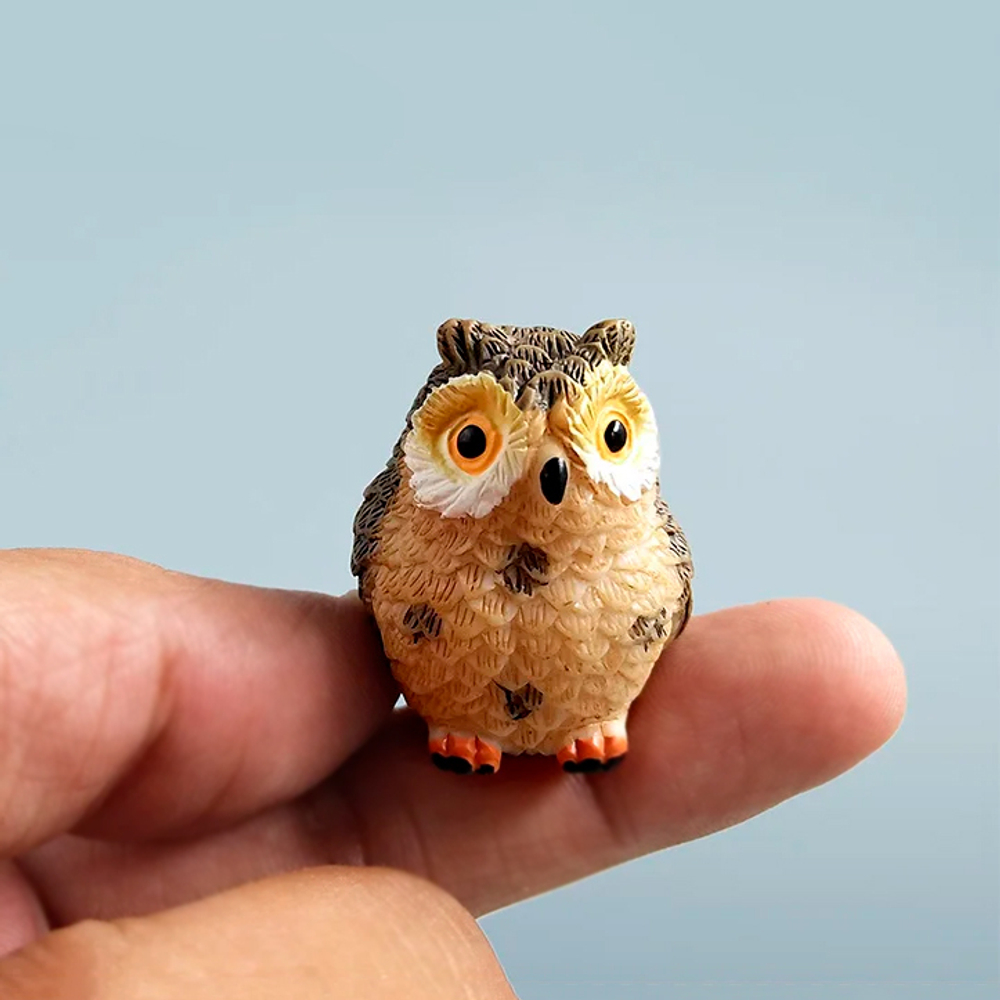 Фигурка "Совёнок Темно-коричневый"