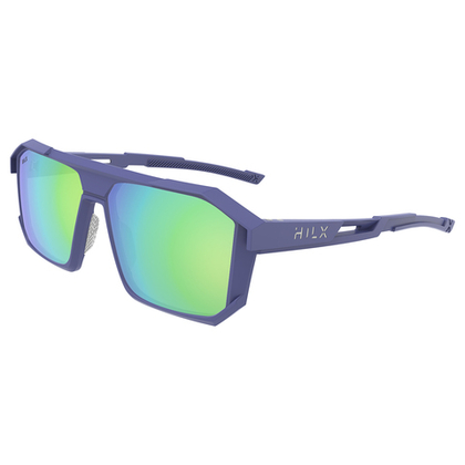 Спортивные очки HILX Juggernaut / Matt Solid Blue / Green Polarized Lens