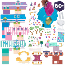 My Little Pony - Набор хрустальных фонарей для пони Mini World Magic + 5 фигурок F3875 / артикул   F3875  / GTIN 5010994117900