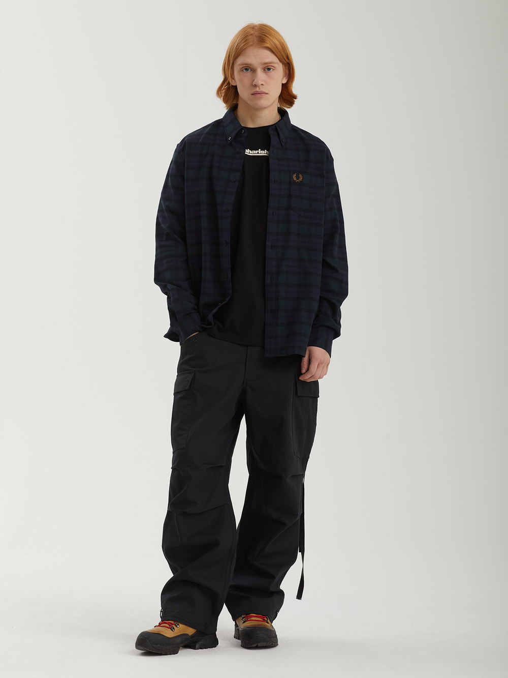 Мужская Рубашка Blackwatch Tartan Brushed Twil