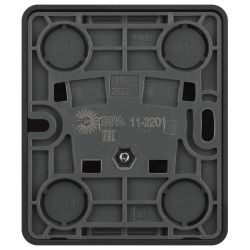 Розетка ЭРА Эксперт 11-2201-05 2P IP20 16A-250В ОУ антрацит