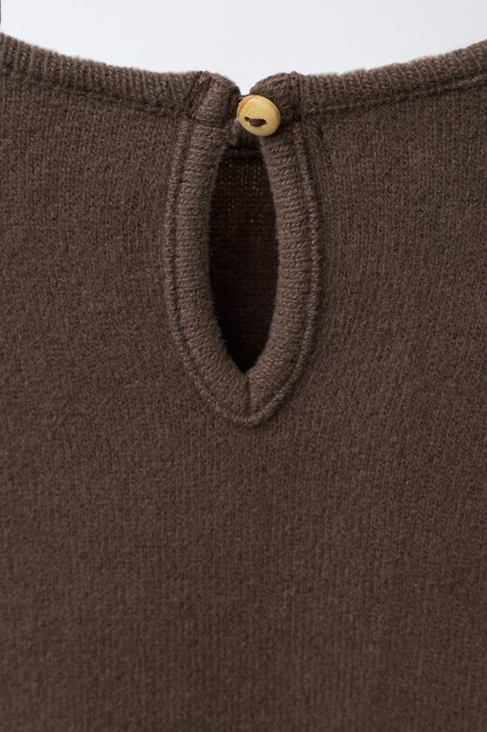 ZARA ФУТБОЛКА SOFT TOUCH, КОРИЧНЕВЫЙ