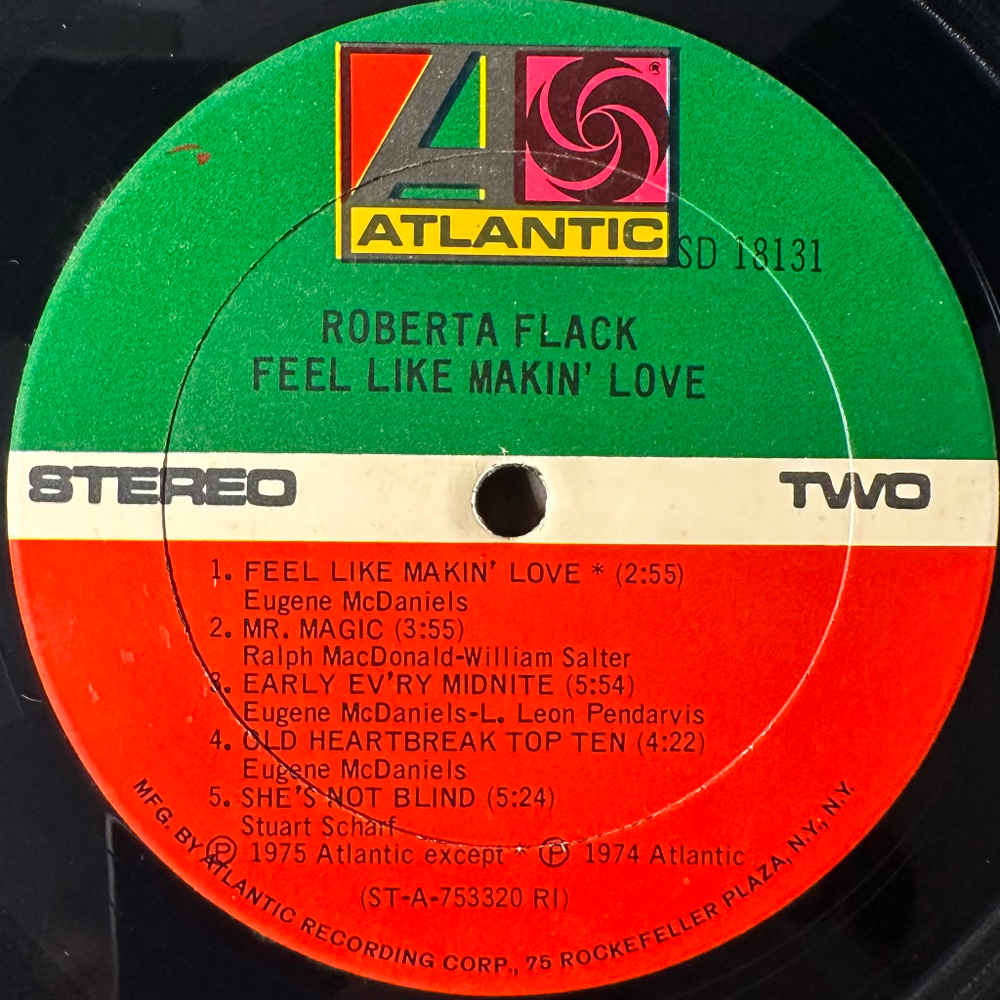 Roberta Flack ‎– Feel Like Makin' Love (США 1975г.)